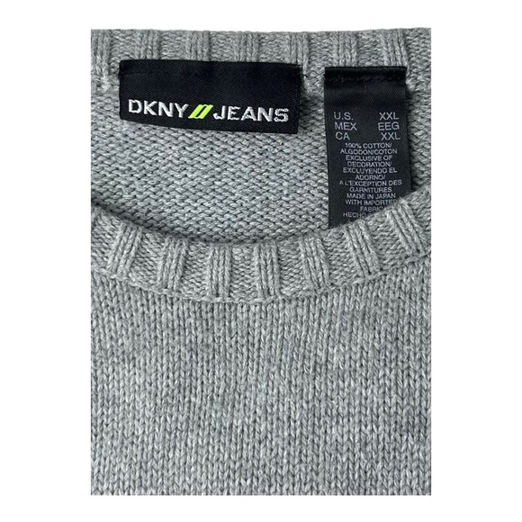 DKNY JEANS Men’s Logo Embroidered Sweater Size XXL - Picture 9 of 11